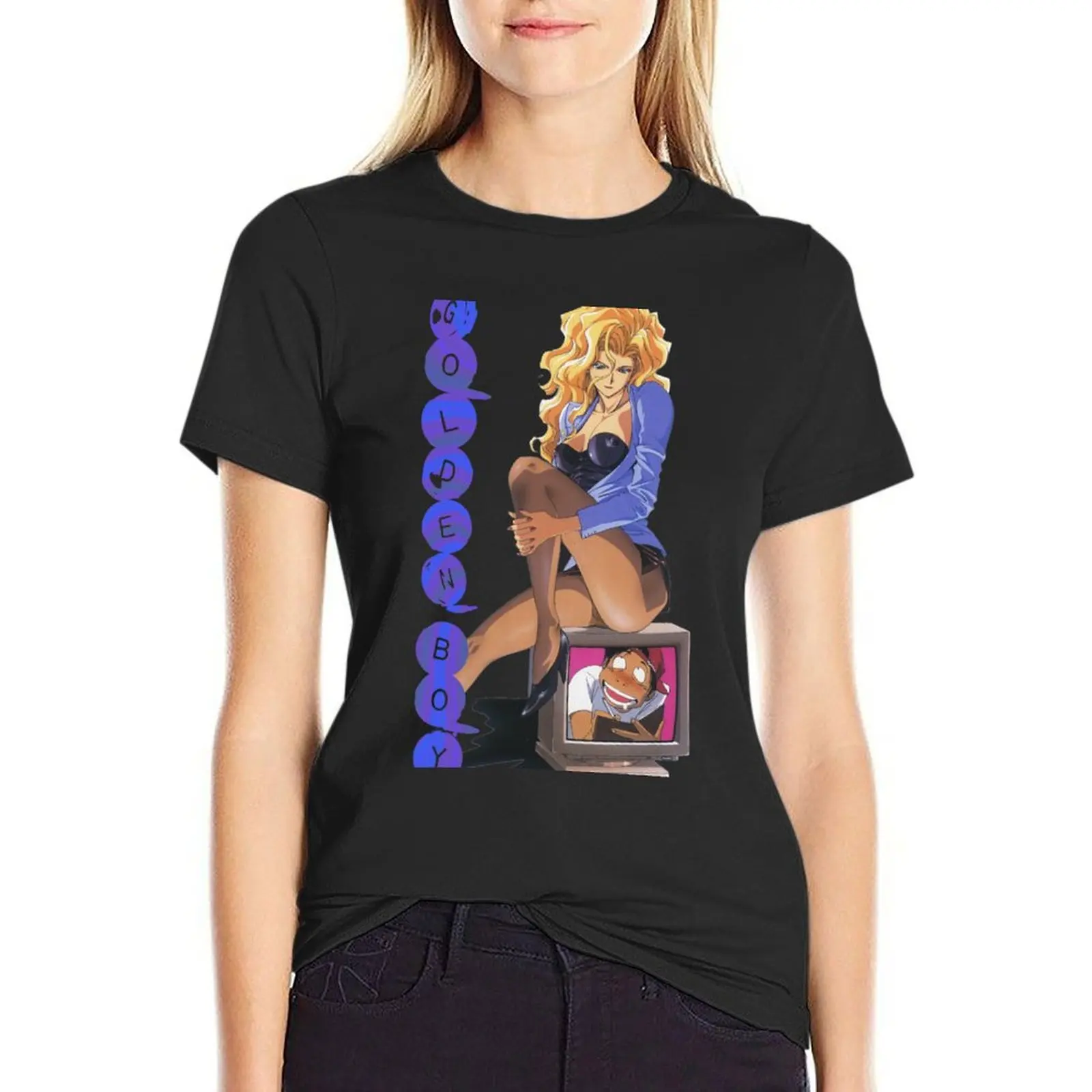

Golden Boy Kintaro Oe Madame President Classic 90s Anime T-Shirt blanks summer clothes plus sizes tops workout shirts for Women