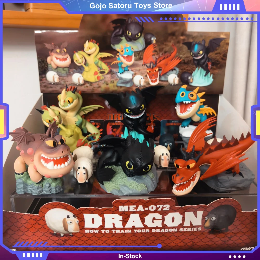 

Beast Kingdom How To Train Your Dragon Toothless Blind Box Night Sha Q-Version Figurine Action Figures Collect Item Trendy Toy