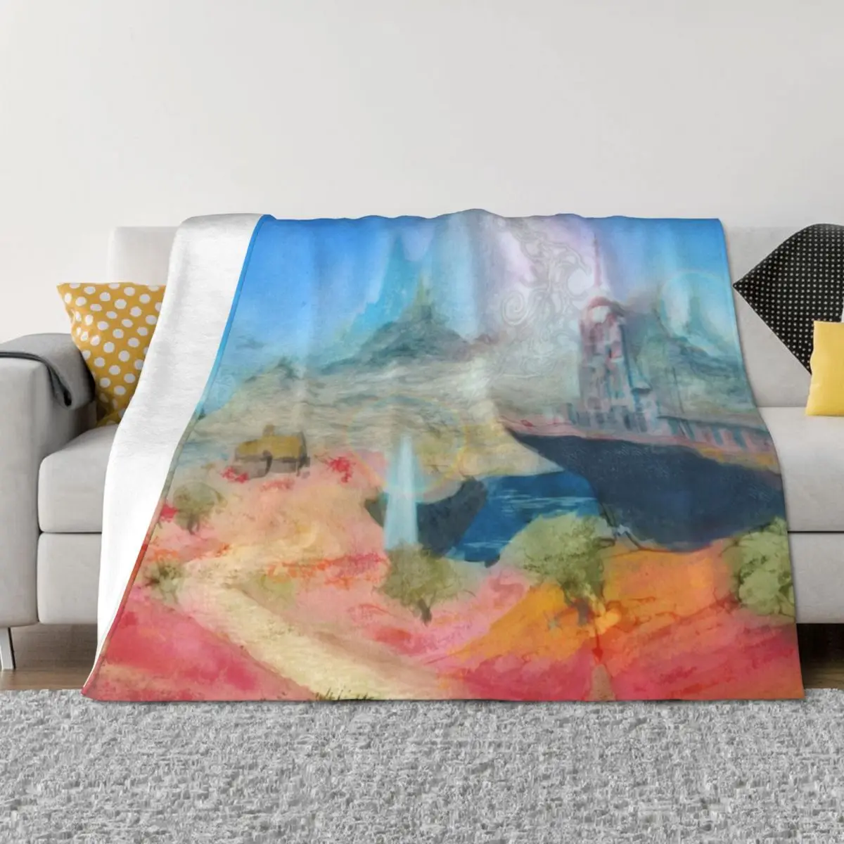 

Il Mheg, the Faerie Kingdom Throw Blanket warm winter Sofas Nap For Decorative Sofa Blankets