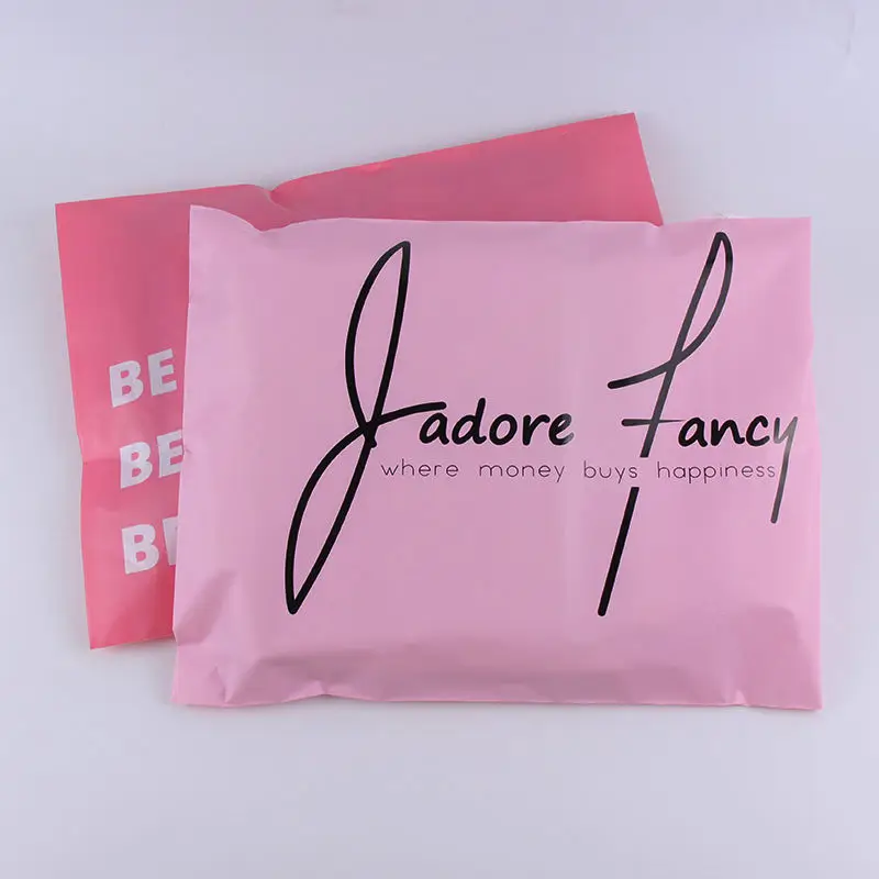 Logo personalizzato stampa Matte Luxury Polymailer 10*13 imballaggio di abbigliamento in plastica Poly Mailer Bag Cute Pink