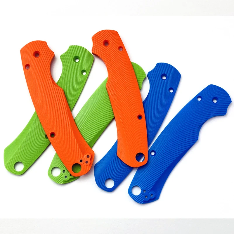 1 Pair 7 Colors G10 Material Knife Handle Scales For Genuine Spyderco C81 Paramilitary2 Para2 Knives Grip DIY Make Accessories