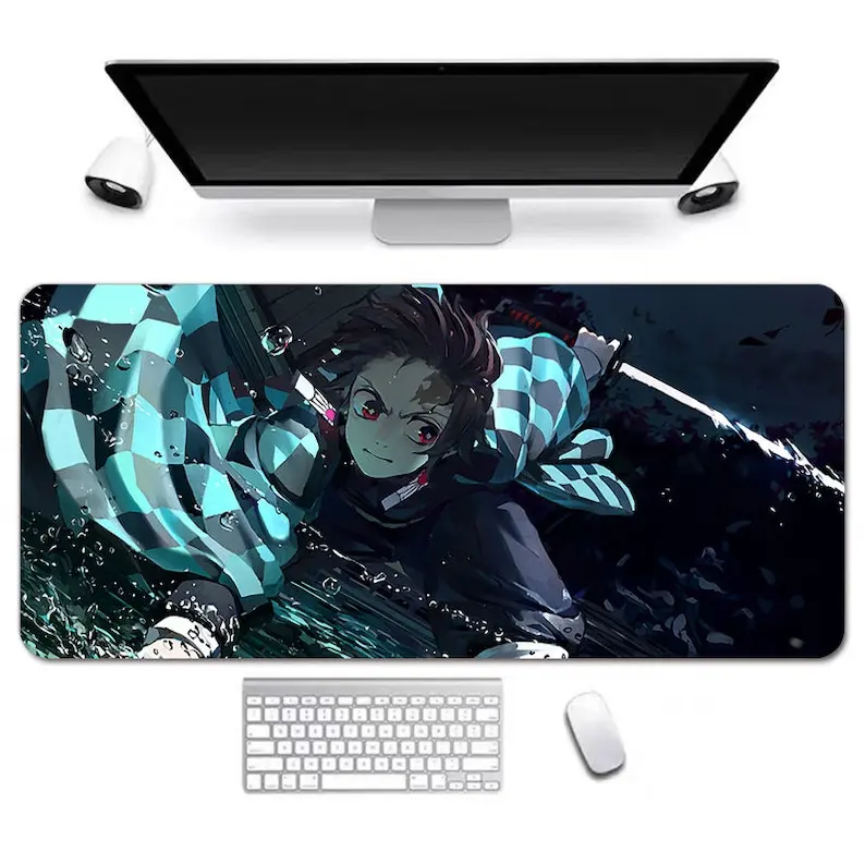 Demon Slayer Anime Mouse Pad PC Gamer gaming Accessory 40*90cm Office Carpet Large Desk Mat XXL Keyboard pad MousePad table mat