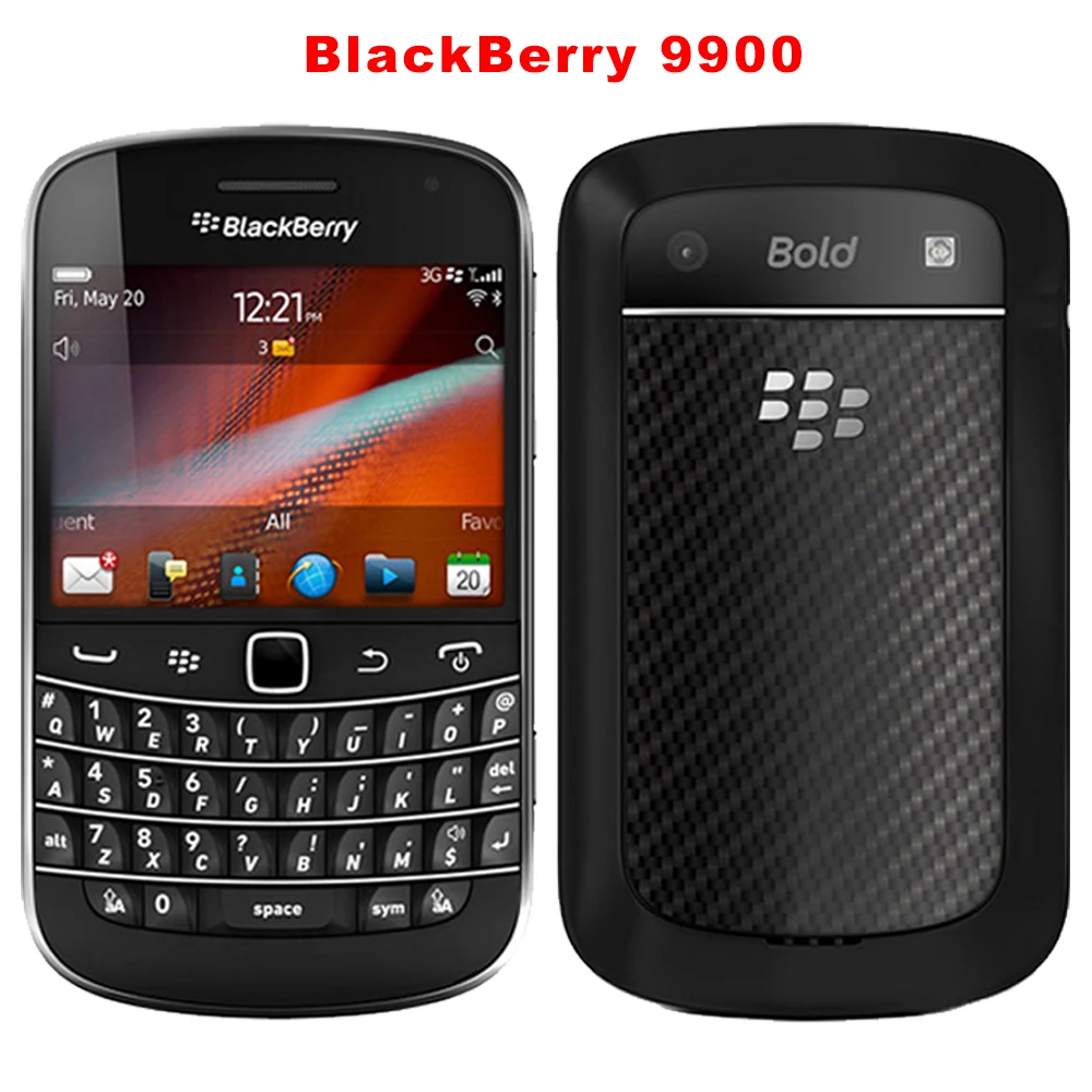 BlackBerry Bold Touch 9900 3G هاتف محمول أصلي غير مقفول QWERTY 2.8 بوصة 5MP 8GB ROM BlackBerry 9900 هاتف محمول