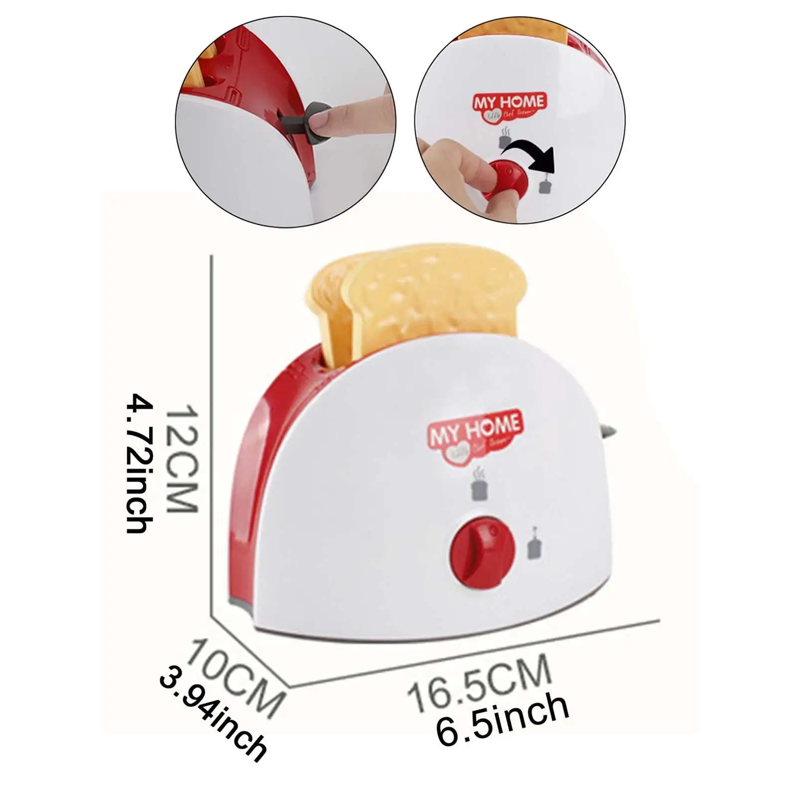 

Bread Maker Toy Educational Toy Fine Motor Skill Gifts Miniature Home Appliances