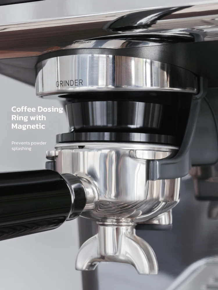 HiBREW Sistema de Caldeira Dupla Barista Pro 20Bar Feijão para Espresso Cafetera Máquina de Café com Kit Completo para Café Hotel Restaurante H7A