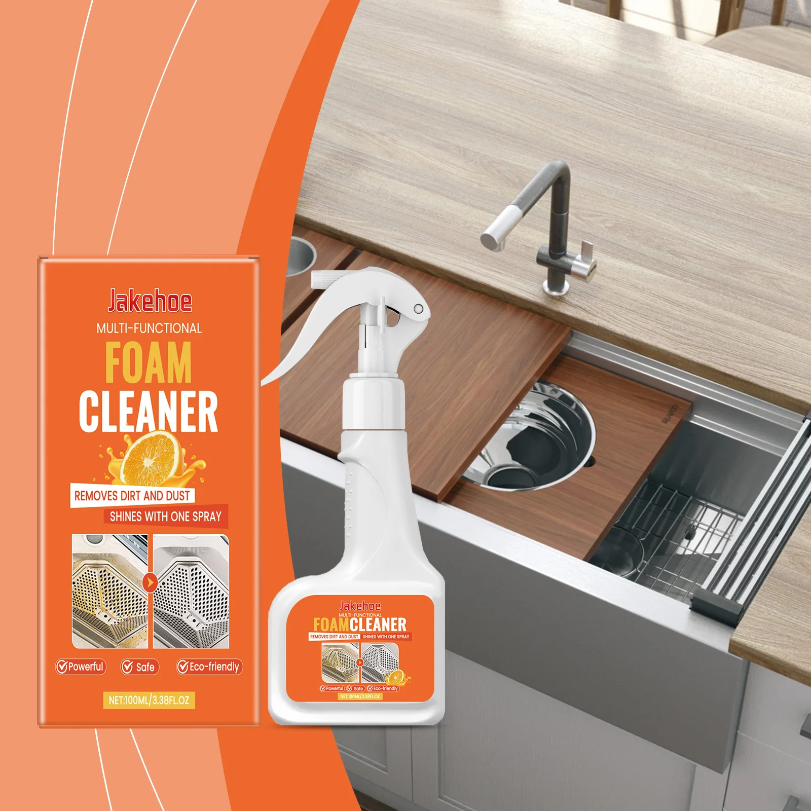 

All-in-One Household Foam Cleaner - Multi-Functional Stain Dissolver & Degreaser for Complete Home Care