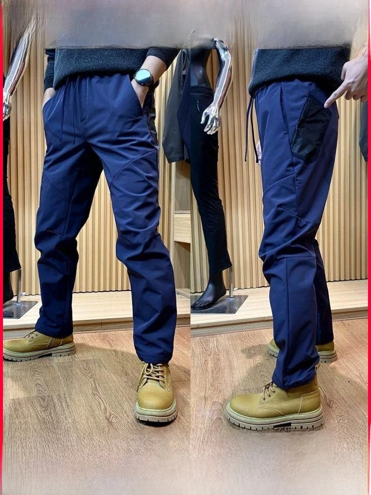 

Высококачественные уличные мягкие брюки ell, мужские зимние новые 4D объемные куртки на подкладке с прочной водонепроницаемостью