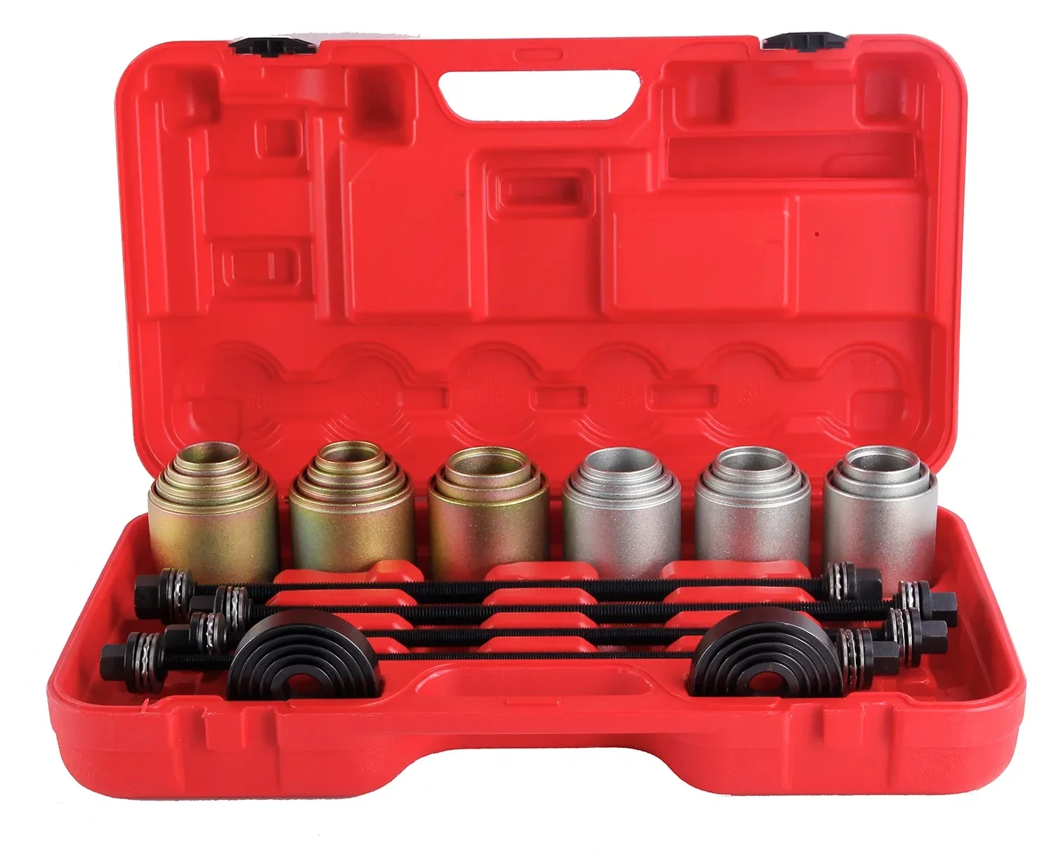 27pcs Universal Master Press and Puller Sleeve Kit Bearings Bushes Seals Removal Tool Bushes Bearings Garage Tool