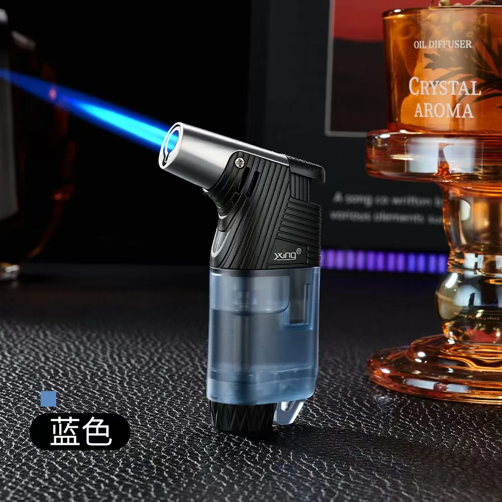 HONEST Outdoor Adventure BBQ Windproof Turbo Jet 1300 C Turbo Torch Cigar Lighter Keyring Gas Lighter Men's Smoking Gadget