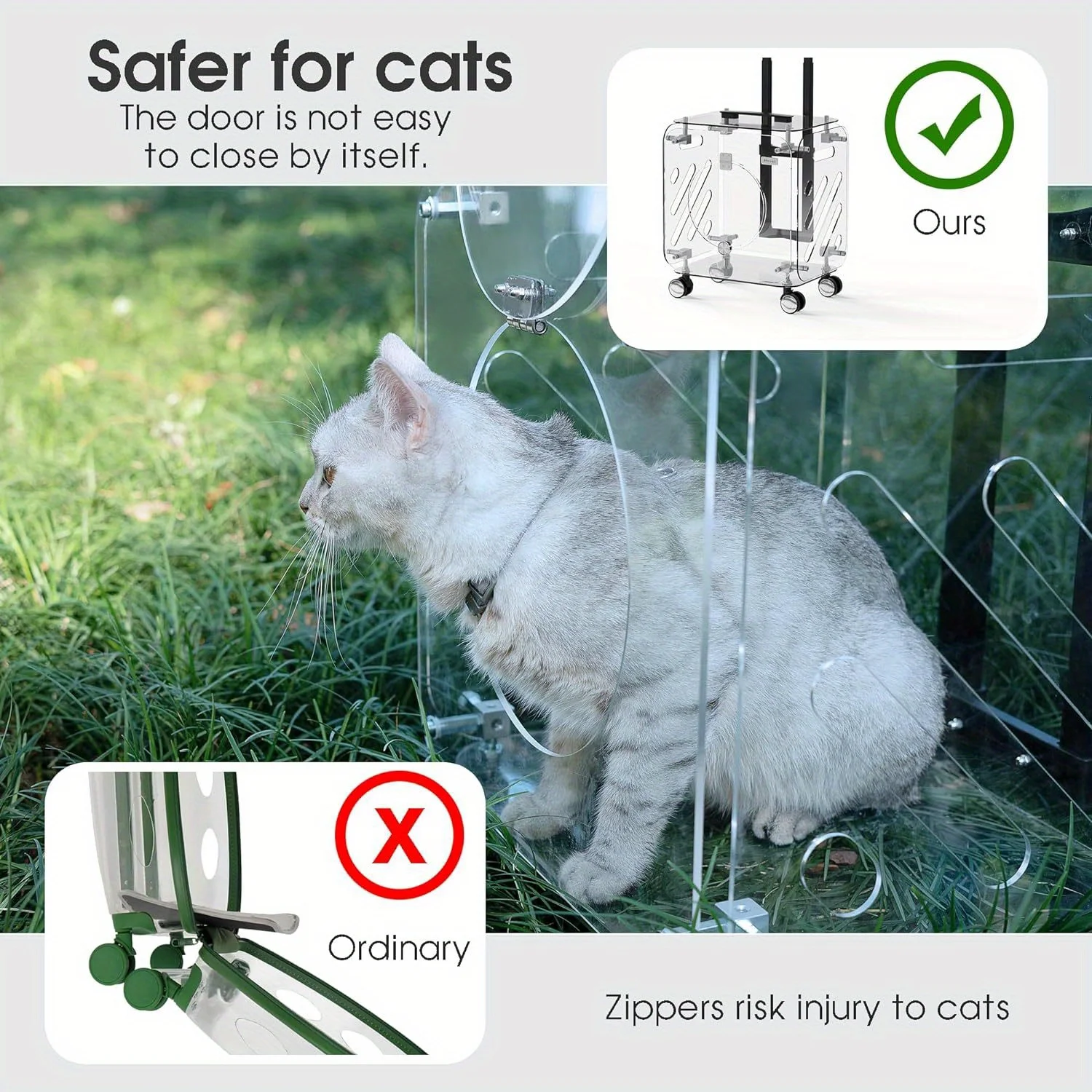 شفافة حقيبة الحيوانات الأليفة القطط حقيبة سفر المحمولة خارج عربة الحيوانات الأليفة حقيبة الكلاب الصغيرة العالمية