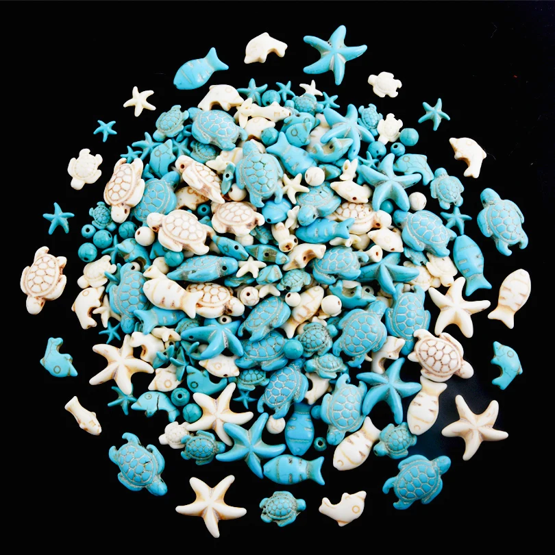 10/20/30 teile/los Bunte Loch 2mm Clownfisch Schildkröte Stern Muschel Shell Keramik Perlen Nette Tiere für Schmuck Armbänder Diy Handwerk