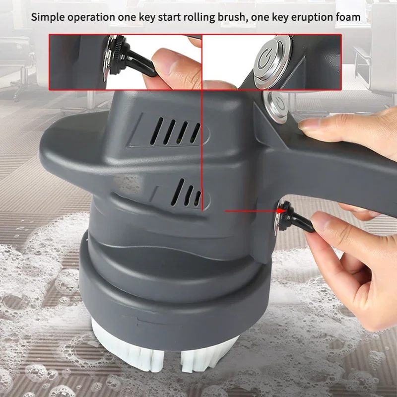 

Multifunction Dry Bubble Clean Machine Portable Household All-In-One Cleaning Tools For Sofa Curtain Spraying Brushing & Washing