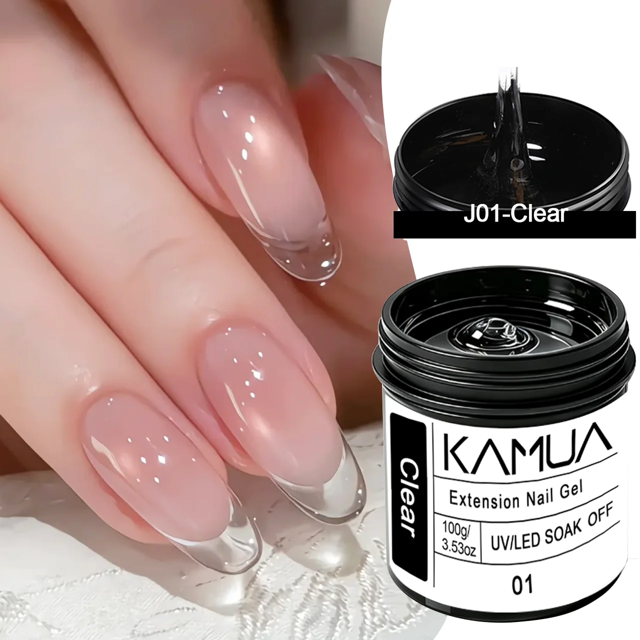 100g Clear Extension Builder Gel UV Nail Construction Glue Polishes Manicure Semi-permanent Varnish DIY Salon Nails Art Supplies