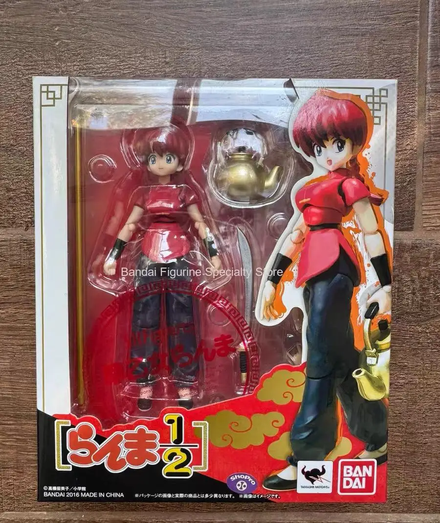 In voorraad 100% Originina BANDAI SH Figuarts Ranma Saotome Ranma 1/2 Op Voorraad Anime Action Collection Figures Model Speelgoed Figura Geschenken