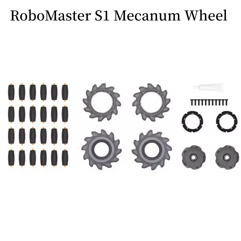 

New DJ RoboMaster S1 Mecanum Wheel High-performance rollers provide the wheels with excellent tractions and rigidity