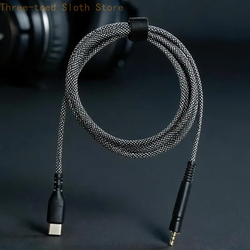 USB-C-Headset-Kabel, geflochtenes Ersatzkabel für GSP350 GSP500/600/670 E74A – Detail 3