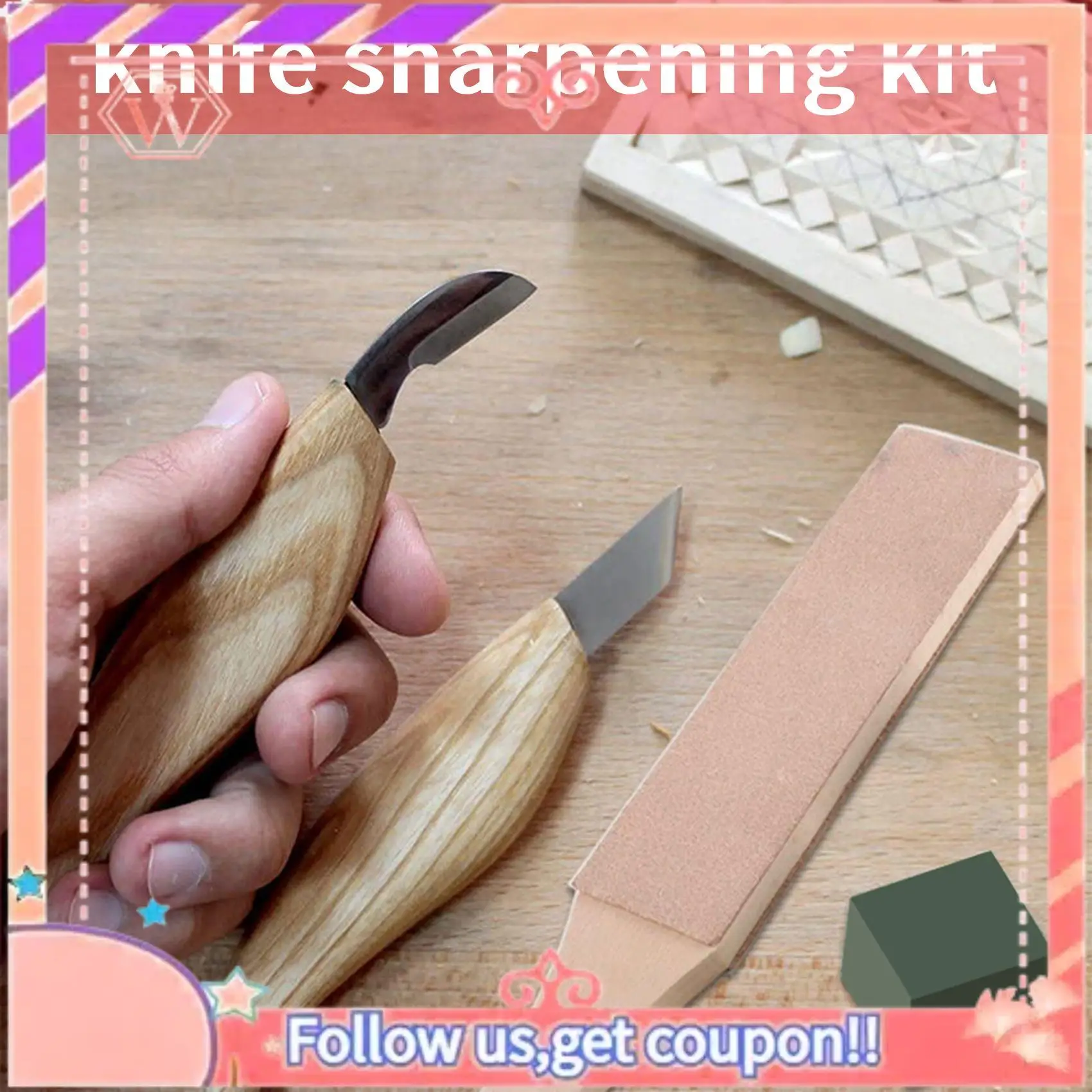 Upgraded Leather Stropping Kit Tools Leather Strop Board 3 Packs Leather Sharpening Polishing Compound Hone Knife Sharpener