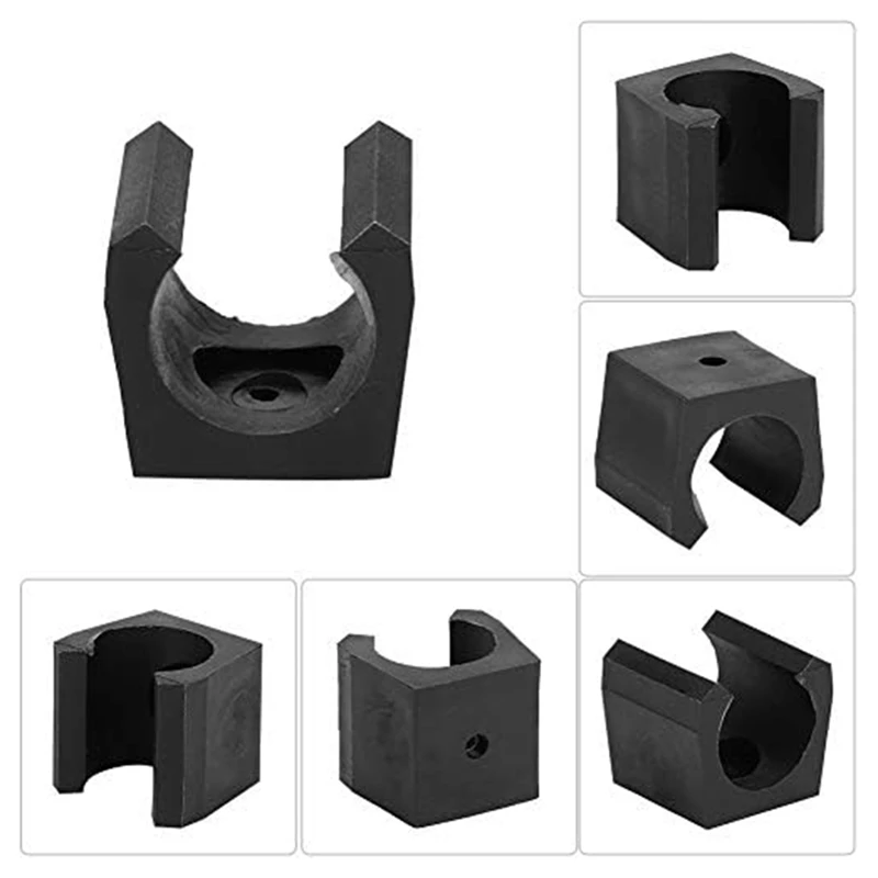 6-Pack Plastic Billiard Cue Clamp, Single Stand Mini Rod Storage Solutions For Pool