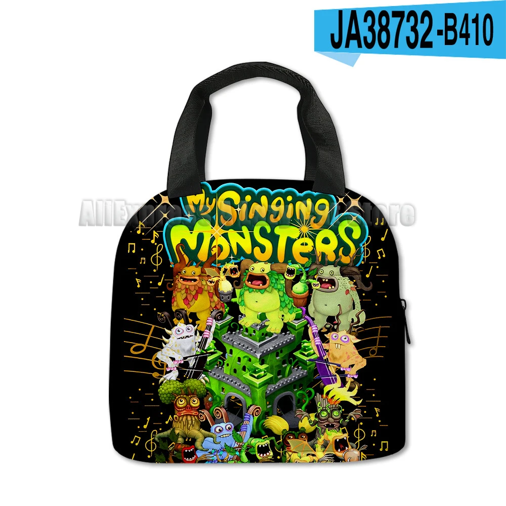 My Singing Monsters Thermal Bag Horror Game Portable Handheld Bento Practical Thickened Insulation Waterproof Lunch Box Bag