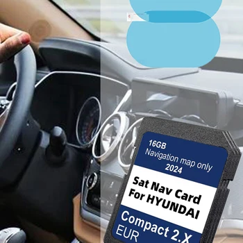 GPS For Hyundai H1/i20/Santa Fe/Grand Santa Fe/Tucson Car Upgrade 2024 SAT NAV SD Card EU Russia Turkey GPS Maps Navigation