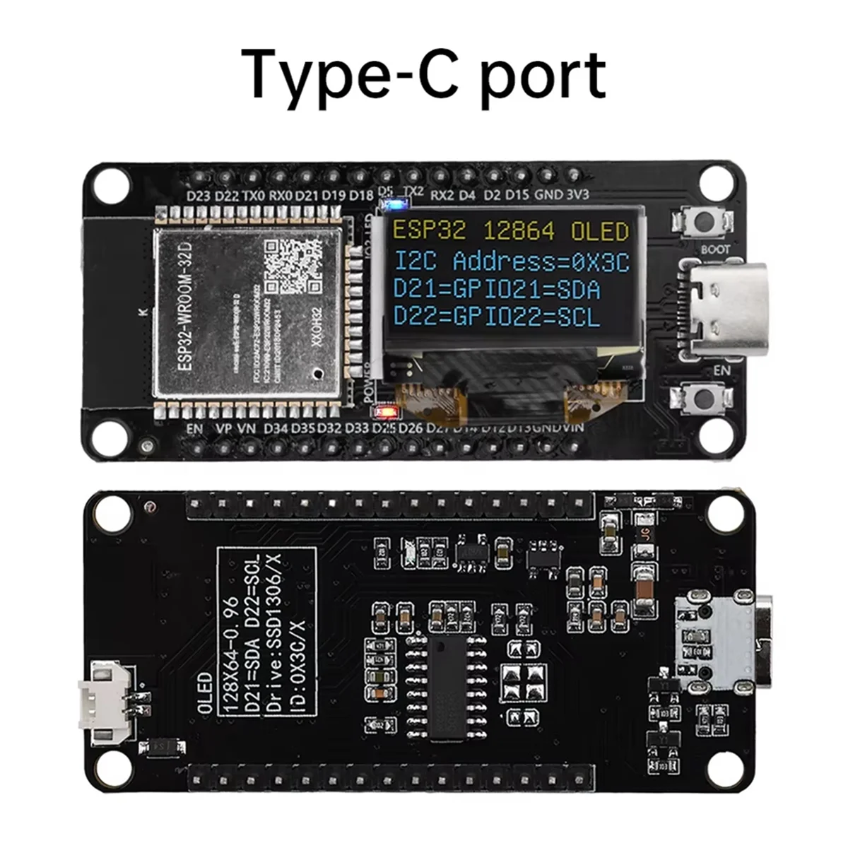 GFR5-ESP32 ESP-WROOM-32D WIFI Bluetooth Development Board CH340 Type-C