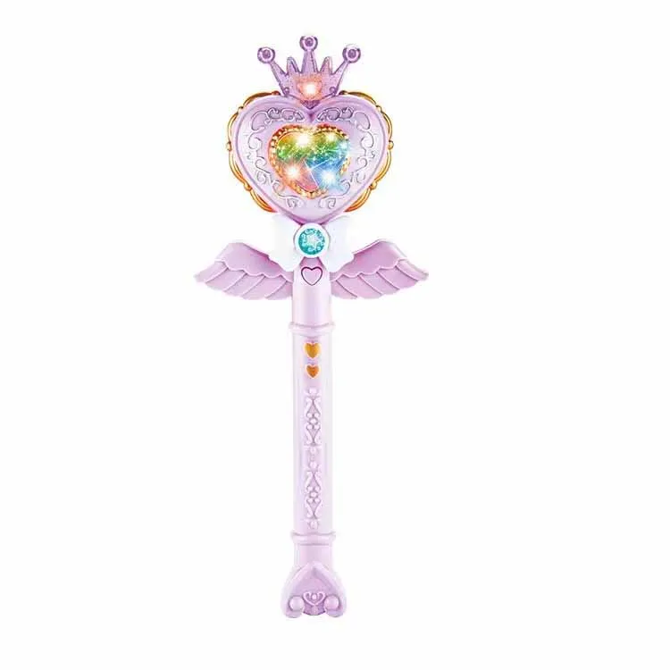 Simulazione per bambini Princess Magic Wand Flash Wand Toys con luci musica Girls Birthday Party Dress Up Play House Toys Gifts