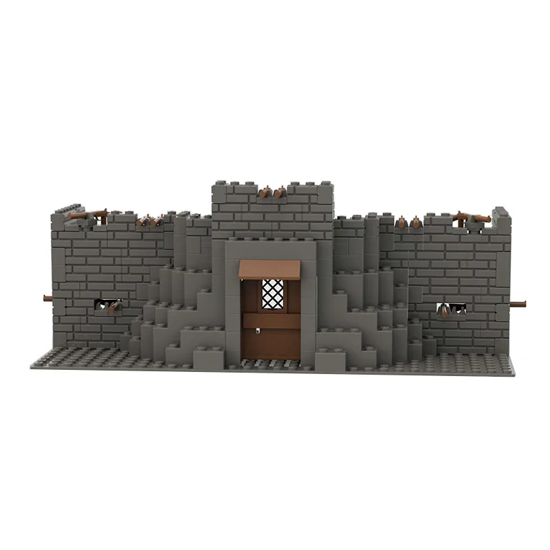 Abandonné ruiné MOC WW2 Pubg scènes de Base militaire Architecture blocs de construction ensemble adultes armée soldat Mini figurines jouets
