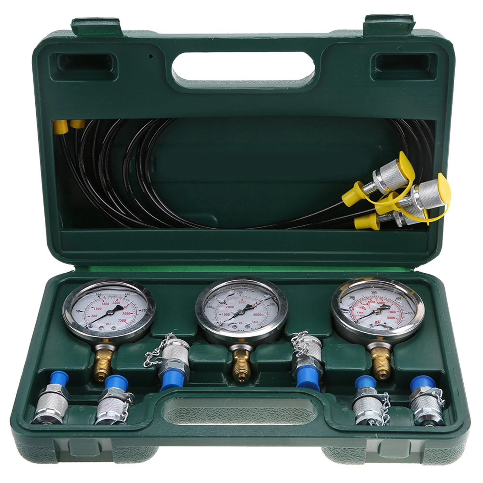 Hydraulic Pressure Test Excavator Hydraulic Pressure Test Kit with Testing Point Coupling and Gauge Hydraulic Pressure Test Kit