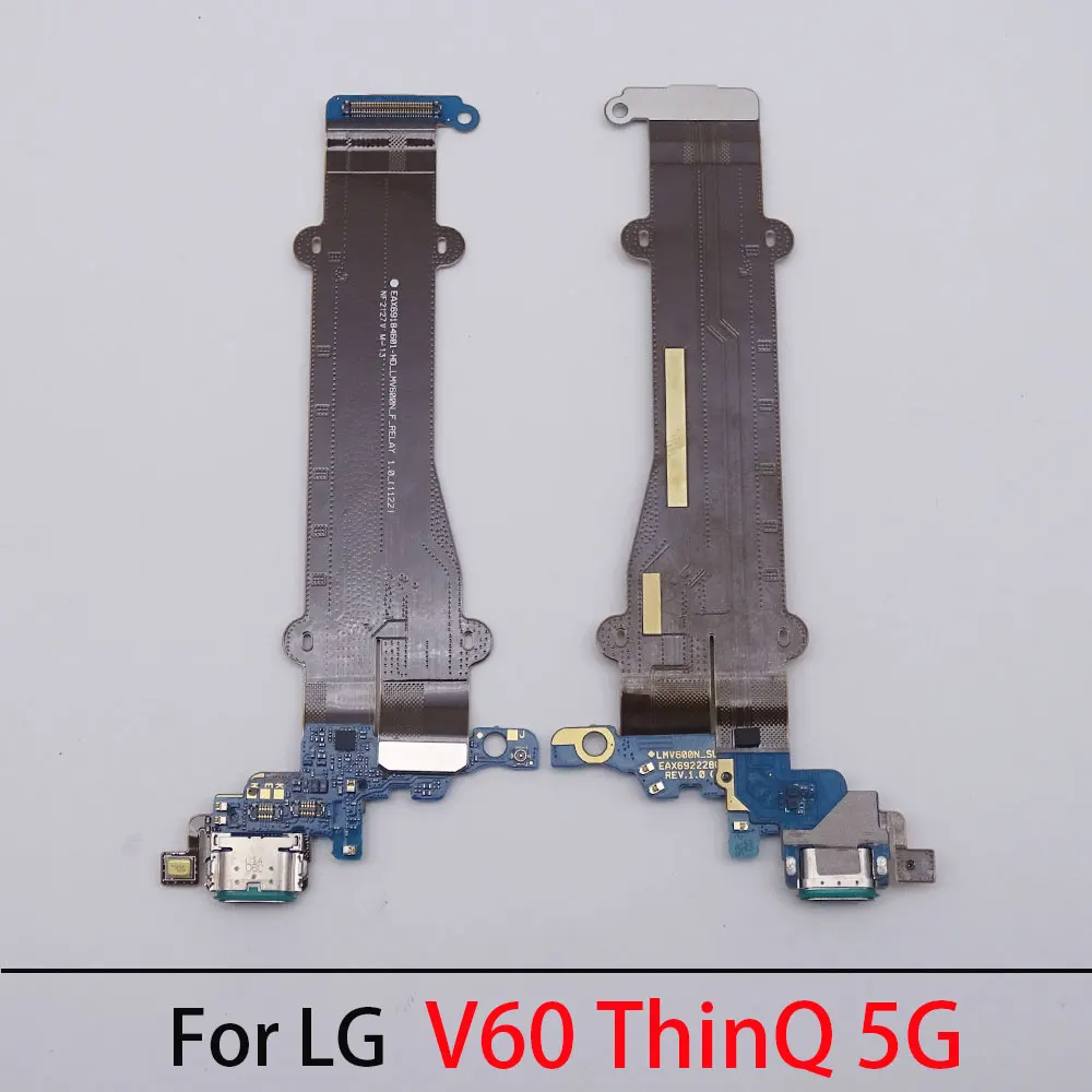 Top Quality For LG V60 ThinQ 5G V600TM V600AM USB Charging Dock Port Connector Microphone Mic Board Flex Cable  Repair Parts