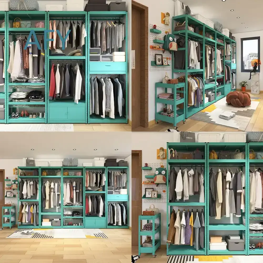 Open Cloakroom Cabinet Combination for Home Office Entryway Storage for Modern Living Room Hallway Organization