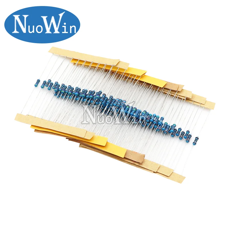 600pcs/Lot 300pcs/Lot 30 Values 1/4W Resistance 1% Metal Film Resistor Pack Assorted Kit 1K 10K 100K 1M 100 220 470 ohm