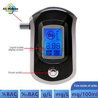 Breathalyzer Professional Grade Accuracy Alcohol Tester with Digital LCD Display for Home or Party Use with 5 Mouthpieces