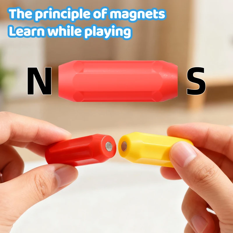 Magnetyczne klocki dla dzieci, zestaw magnetycznych klocków konstrukcyjnych, magnetyczne klocki do budowania, zabawki dla dzieci, zabawki edukacyjne Montessori