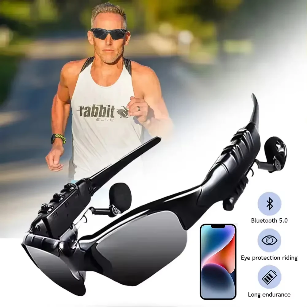 

Fashion Cycling Glasses with TWS Bluetooth Earphone Phone Call Adjustable Sport Motorcycle Driving Sunglasses Wireless Headphone