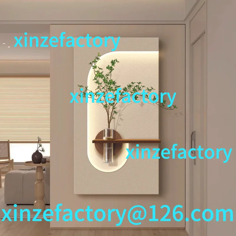 

Customizable entrance decorative hydroponic green plant cream wind living room three-dimensional painting