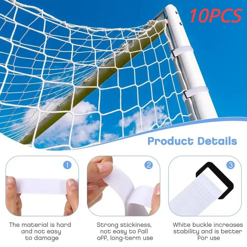 10pcs Soccer Net Support Strap Soccer Net Clip Replacement Parts Buckle Design For Football Adjustable Soccer Training Equipment