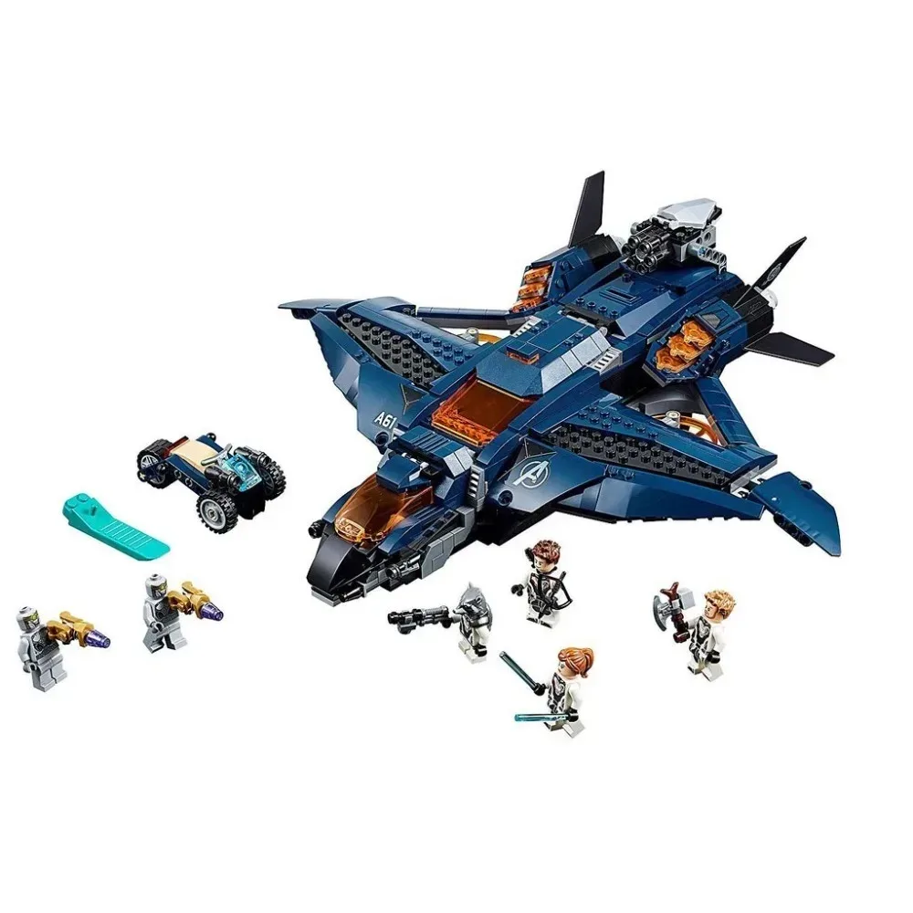 Miniso Disney Legoing Marvel 76126 Ultimate Quinjet Super Heroes Building Blocks 932 Piece Bricks Children Toy Birthday Gifts