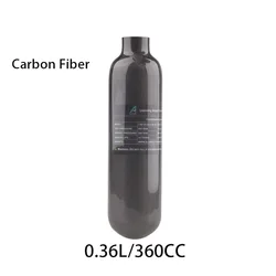 HPA 0.36L Carbon Fiber Air Tank Soft 300BAR 4500PSI Gas Cylinder Cilindro For Diving Station Scuba CO2 Aquarium Accesories