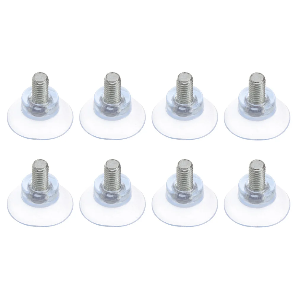 

8pcs PVC Suction Cup Heavy Duty Strong Transparent Furniture Sucker Pad Large Size Multi-Purpose Fish Tank Glass Desk Pet