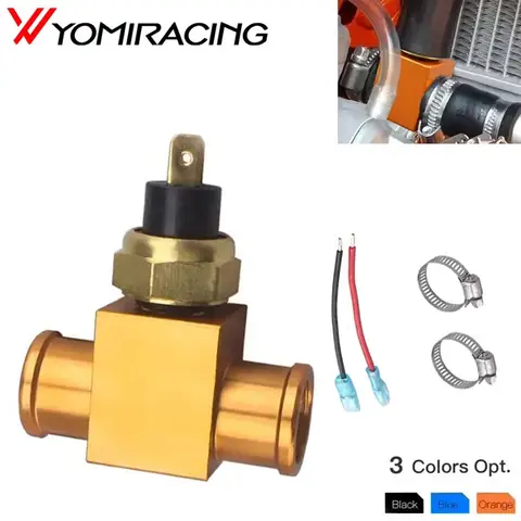 KTM 125-530 EXC EXCF XC XCF XCW SX SXF 및 Yamaha Kawasaki Honda용 오토바이 온도 스위치 라디에이터 팬, 팬 온도 조절기