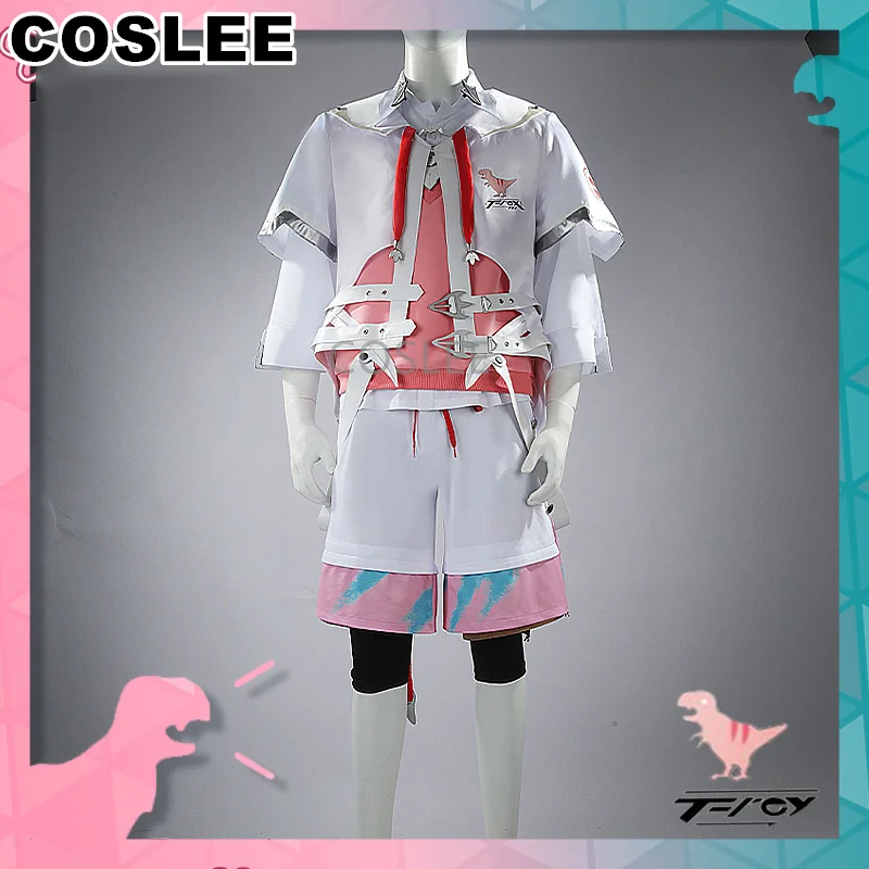 COSLEE Vtuber Nijisanji Akagi Wen Cosplay Costume After Daily Wear Casual Clothing Coat Shirt Vest Pants Halloween Outfit