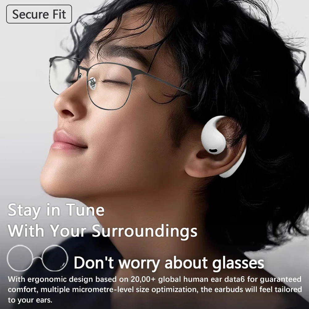 

Popular Wireless Noise Cancelling Earbuds Bluetooth 5.4 Bass Stereo Earbud IPX4 Water Sweat Proof Headphones Black