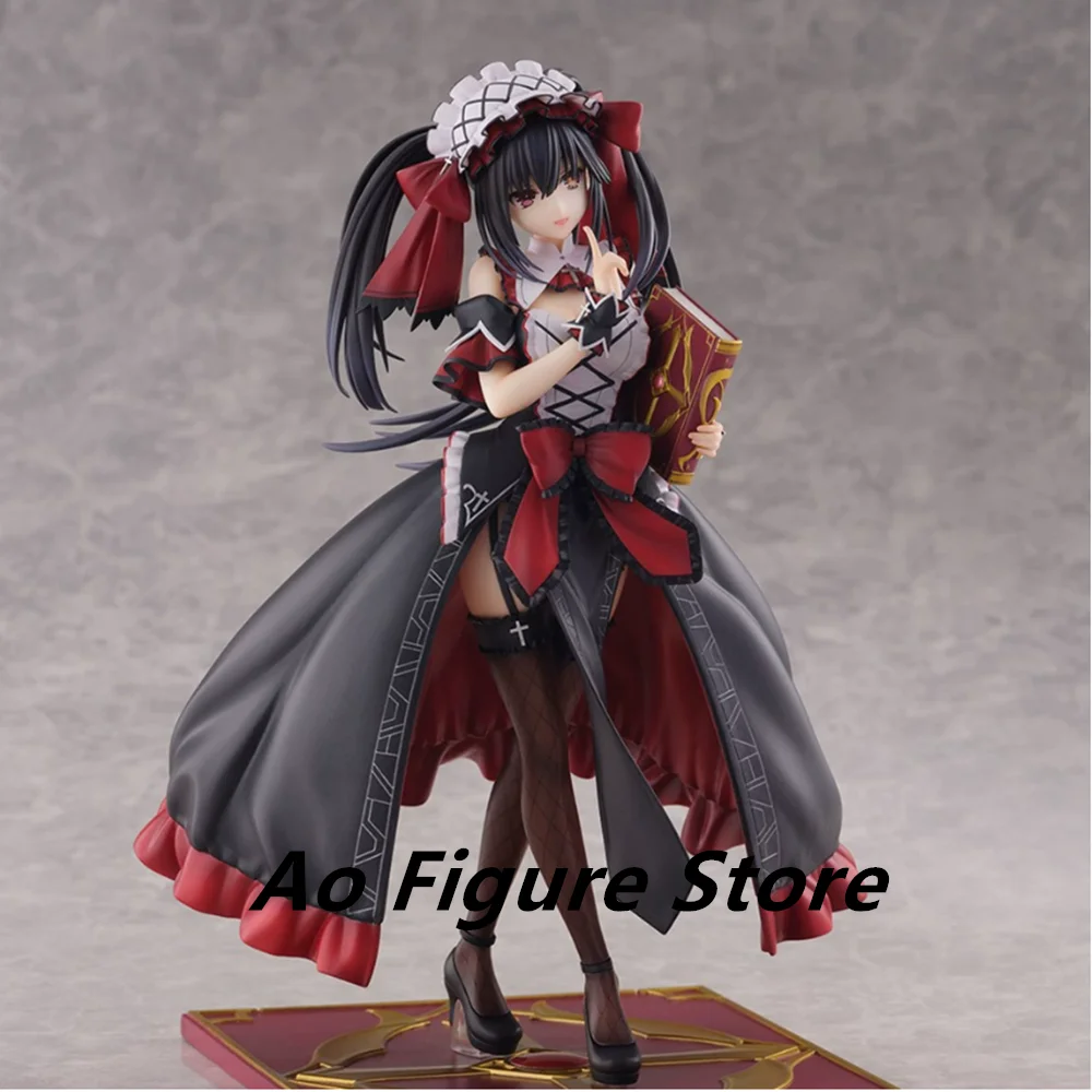 

Anime Date A Live Tokisaki Kurumi 25cm Rasiel Ver. Black Maid Wear Girl Action Model Figure High Quality Pvc Periphery