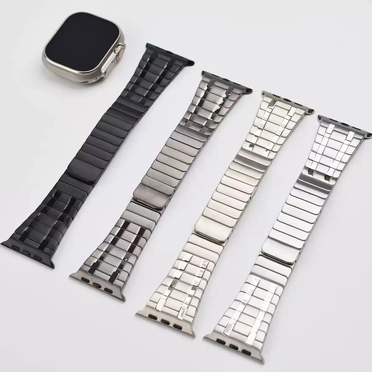 حزام معدني لساعة أبل الترا 3 2 49 مللي متر 11 10 46 مللي متر 42 مللي متر سوار فولاذي مغناطيسي iWatch 9 8 7 6 5 SE 45 مللي متر 41 مللي متر 44 مللي متر 40 مللي متر