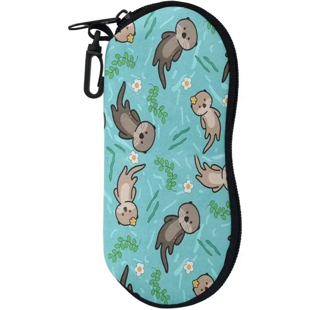 Otter Bril Etui Prints Zachte Bril Opbergdoos Outdoor Reizen Draagbare Anti-Druk Zonnebril Tas