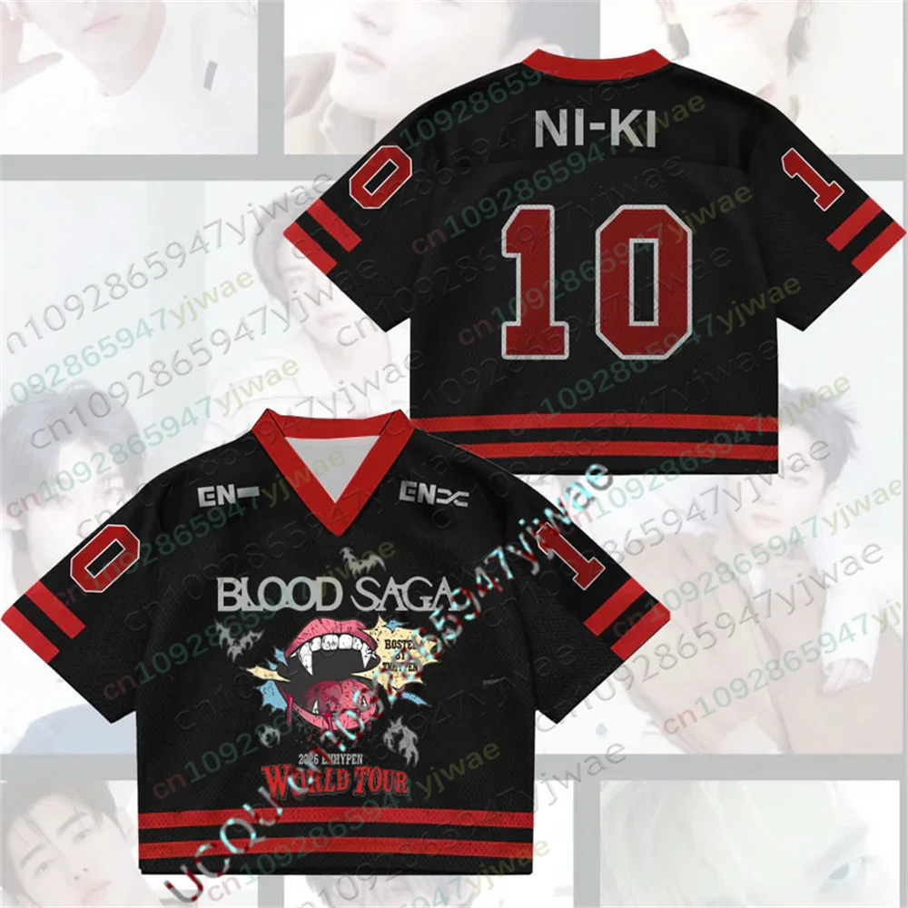 Camiseta de malla 2026 Blood Saga World Tour, estilo vampiro, moda urbana Y2K, regalo para fans, camiseta de verano para adultos y niños