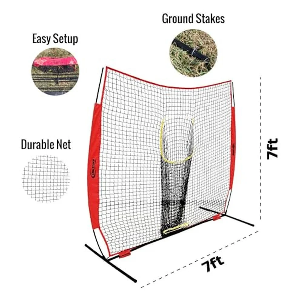 Store Golf Training Net 7x7 Golf Net for Throwing Practice Sturdy and Portable Practice Net for Backyard Indoor and