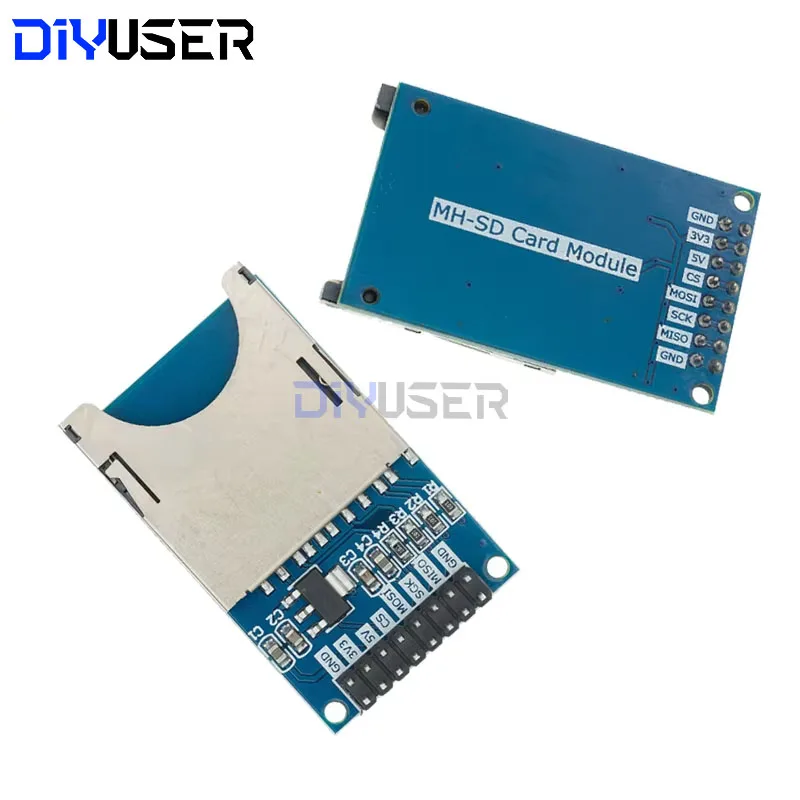 Плата расширения памяти DIYUSER Micro SD, модуль защиты памяти Micro SD TF Card SPI для продвижения Arduino