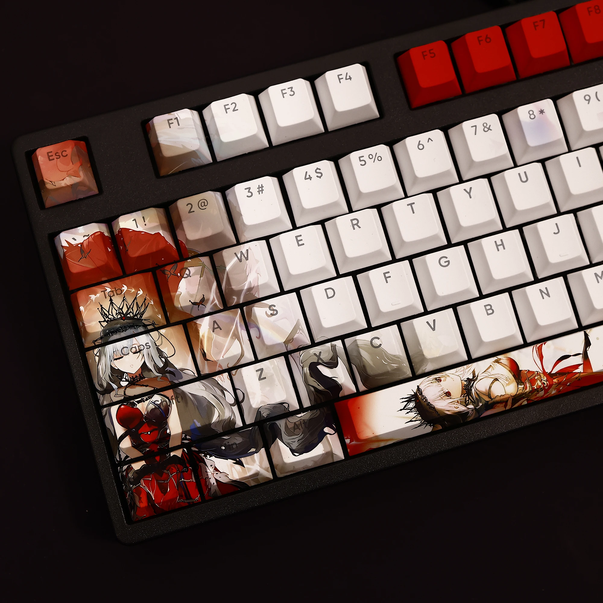 Skadi Keycaps Vector Dozens of Times Color Sublimation Keycaps Custom Cherry Key Cap Point Caps for Gaming Mechanical Keyboard