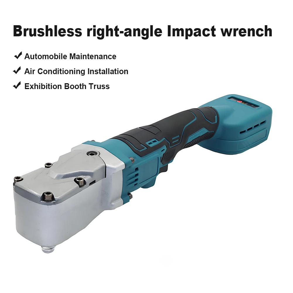 

Brushless Right-Angle Impact Wrench Cordless Power Tool for Automobile Maintenance Air Conditioning Installation
